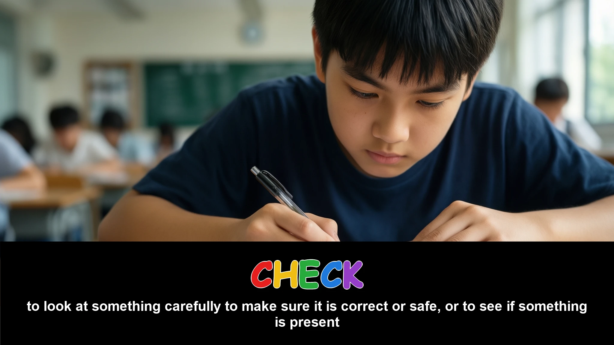 English Illustration for check